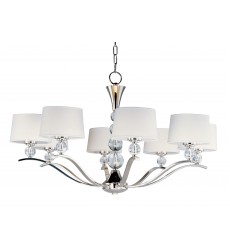 Rondo 8-Light Chandelier-(12758WTPN)-Maxim  Rondo 8-Light Chandelier-(12758WTPN)-Maxim