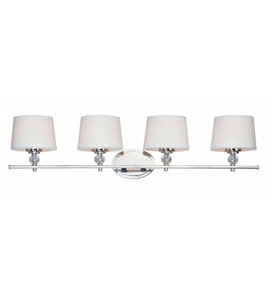  Rondo 4-Light Bath Vanity-(12764WTPN)-Maxim