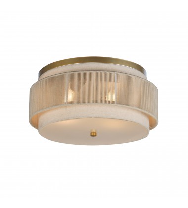  Seacliff 2-Light Flush Mount-(12810OFNAB)-Maxim