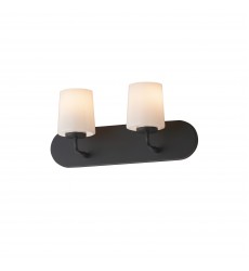 Durham 2-Light Strip Bath Vanity-(12892WTBK)-Maxim  Durham 2-Light Strip Bath Vanity-(12892WTBK)-Maxim
