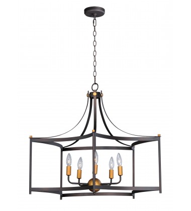  Wellington 5-Light Pendant-(13595OIAB)-Maxim