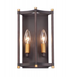  Wellington 2-Light Wall Sconce-(13599OIAB)-Maxim