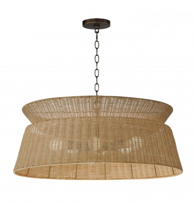  Tulum 6-Light Chandelier-(14416NADBZ)-Maxim