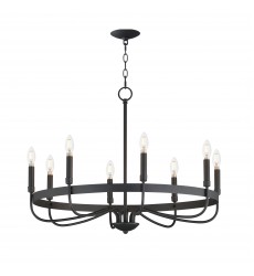  Frankie 8-Light Chandelier-(14498BK)-Maxim