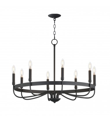  Frankie 8-Light Chandelier-(14498BK)-Maxim