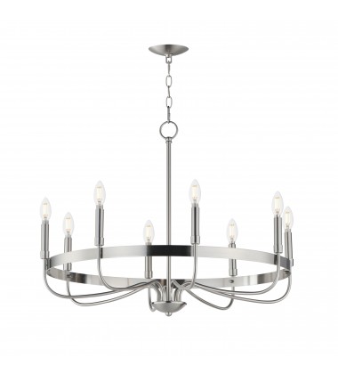  Frankie 8-Light Chandelier-(14498SN)-Maxim
