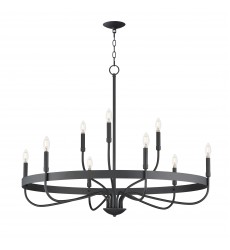  Frankie 9-Light Chandelier-(14499BK)-Maxim