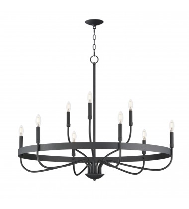  Frankie 9-Light Chandelier-(14499BK)-Maxim