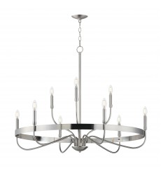  Frankie 9-Light Chandelier-(14499SN)-Maxim