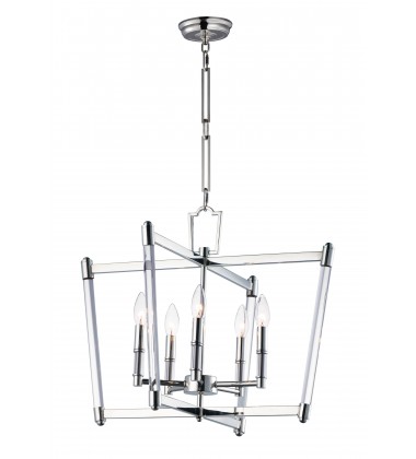 Lucent 5-Light Chandelier-(16103CLPN)-Maxim
