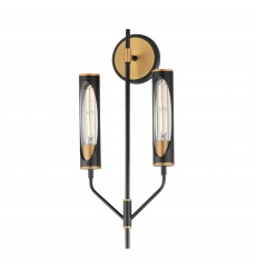  Regent 2-Light Wall Sconce-(16170CLBKAB)-Maxim
