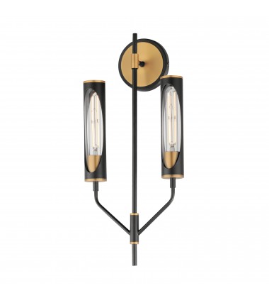  Regent 2-Light Wall Sconce-(16170CLBKAB)-Maxim