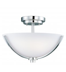  Rocco 3-Light Semi-Flush Mount-(20021SWPC)-Maxim