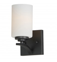  Deven 1-Light Wall Sconce-(20030SWBK)-Maxim