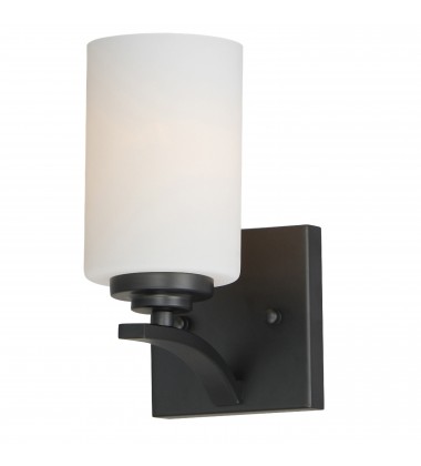  Deven 1-Light Wall Sconce-(20030SWBK)-Maxim