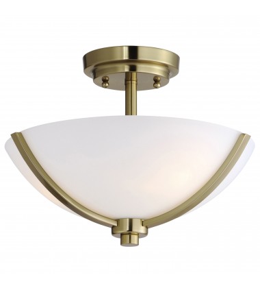  Deven 3-Light Semi-Flush Mount-(20031SWSBR)-Maxim