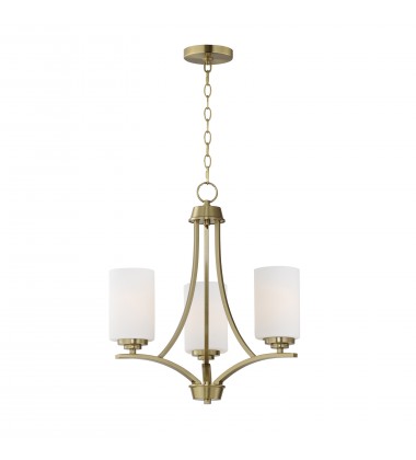  Deven 3-Light Chandelier-(20033SWSBR)-Maxim