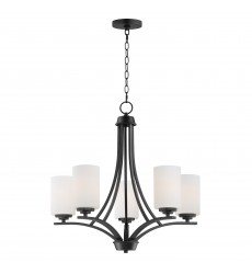 Deven 5-Light Chandelier-(20035SWBK)-Maxim Deven 5-Light Chandelier-(20035SWBK)-Maxim
