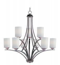 Deven 9-Light Chandelier-(20036SWOI)-Maxim Deven 9-Light Chandelier-(20036SWOI)-Maxim