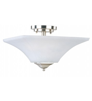  Aurora 2-Light Semi-Flush Mount-(20091FTSN)-Maxim