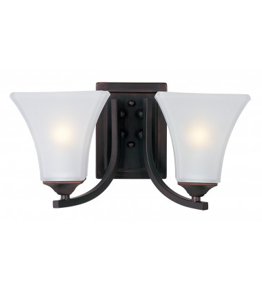  Aurora 2-Light Bath Vanity-(20099FTOI)-Maxim