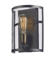  Palladium 1-Light Wall Sconce-(20112BKNAB)-Maxim