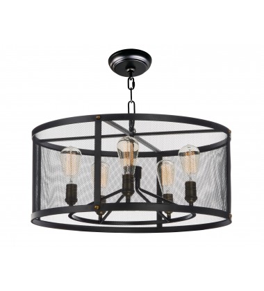  Palladium 5-Light Chandelier-(20115BKNAB)-Maxim