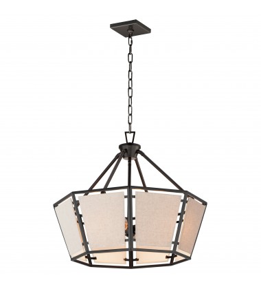 Montauk 4-Light Chandelier-(20265CVBK)-Maxim Montauk 4-Light Chandelier-(20265CVBK)-Maxim
