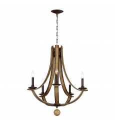  Basque 5-Light Chandelier-(20345DWAR)-Maxim