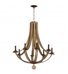  Basque 8-Light Chandelier-(20348DWAR)-Maxim
