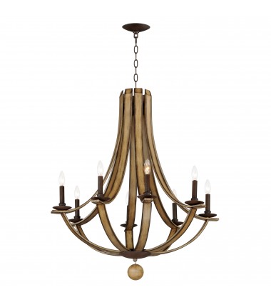  Basque 8-Light Chandelier-(20348DWAR)-Maxim
