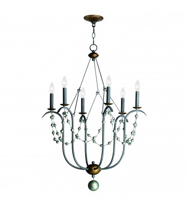  Formosa 6-Light Chandelier-(20486GN)-Maxim