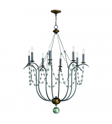  Formosa 8-Light Chandelier-(20488GN)-Maxim
