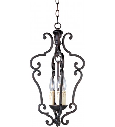 Richmond 3-Light Entry Foyer Pendant-(20742CU)-Maxim  Richmond 3-Light Entry Foyer Pendant-(20742CU)-Maxim