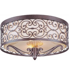  Mondrian 2-Light Flush Mount-(21151WHUB)-Maxim