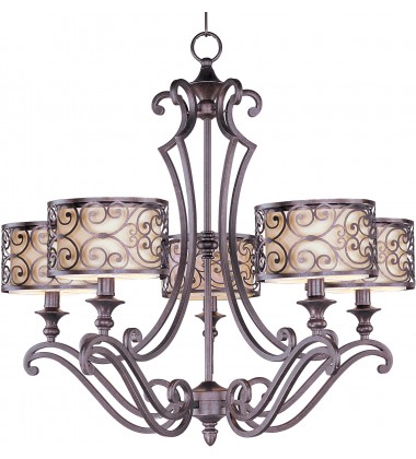 Mondrian 5-Light Chandelier-(21155WHUB)-Maxim  Mondrian 5-Light Chandelier-(21155WHUB)-Maxim