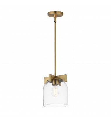  Scoop 1-Light Pendant/Flush Mount-(21230CLNAB)-Maxim