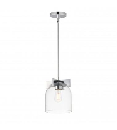  Scoop 1-Light Pendant/Flush Mount-(21230CLPC)-Maxim