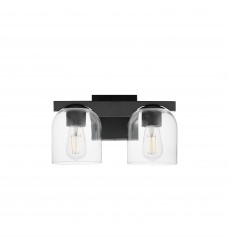  Scoop 2-Light Bath Vanity-(21232CLBK)-Maxim