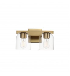  Scoop 2-Light Bath Vanity-(21232CLNAB)-Maxim