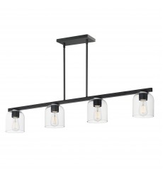 Scoop 4-Light Linear Pendant-(21236CLBK)-Maxim Scoop 4-Light Linear Pendant-(21236CLBK)-Maxim