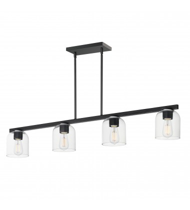 Scoop 4-Light Linear Pendant-(21236CLBK)-Maxim Scoop 4-Light Linear Pendant-(21236CLBK)-Maxim