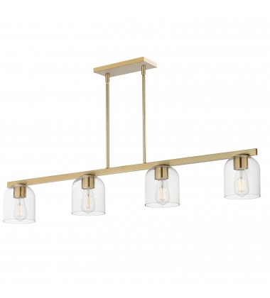 Scoop 4-Light Linear Pendant-(21236CLNAB)-Maxim Scoop 4-Light Linear Pendant-(21236CLNAB)-Maxim
