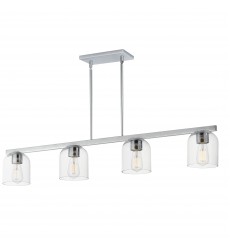 Scoop 4-Light Linear Pendant-(21236CLPC)-Maxim Scoop 4-Light Linear Pendant-(21236CLPC)-Maxim