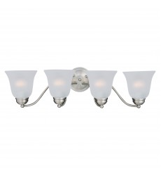 Basix 4-Light Bath Vanity-(2123FTSN)-Maxim  Basix 4-Light Bath Vanity-(2123FTSN)-Maxim