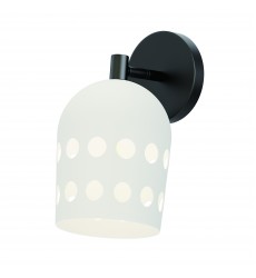  Dottie 1-Light Adjustable Sconce-(21241WTBK)-Maxim