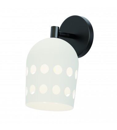  Dottie 1-Light Adjustable Sconce-(21241WTBK)-Maxim