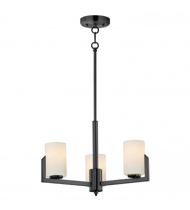 Dart 3-Light Chandelier-(21285SWBK)-Maxim Dart 3-Light Chandelier-(21285SWBK)-Maxim