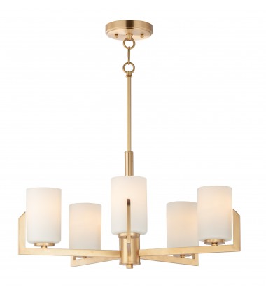 Dart 5-Light Chandelier-(21286SWSBR)-Maxim Dart 5-Light Chandelier-(21286SWSBR)-Maxim
