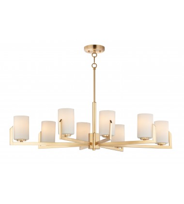  Dart 8-Light Chandelier-(21288SWSBR)-Maxim